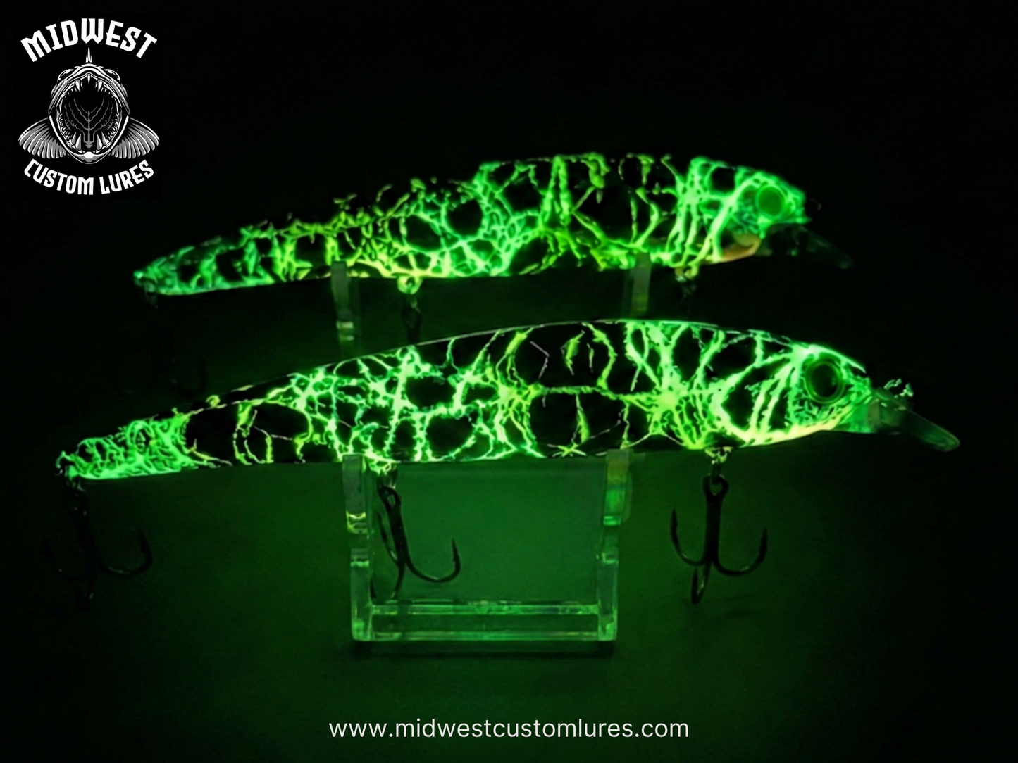 Bandit Style Crankbaits Glow Series, Shallow and Deep Diving