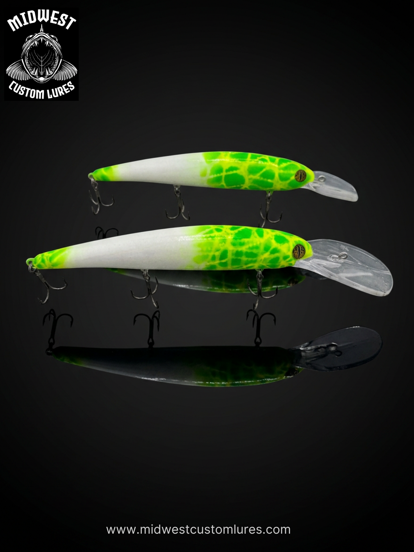 Bandit Style Crankbaits Glow Series, Shallow and Deep Diving