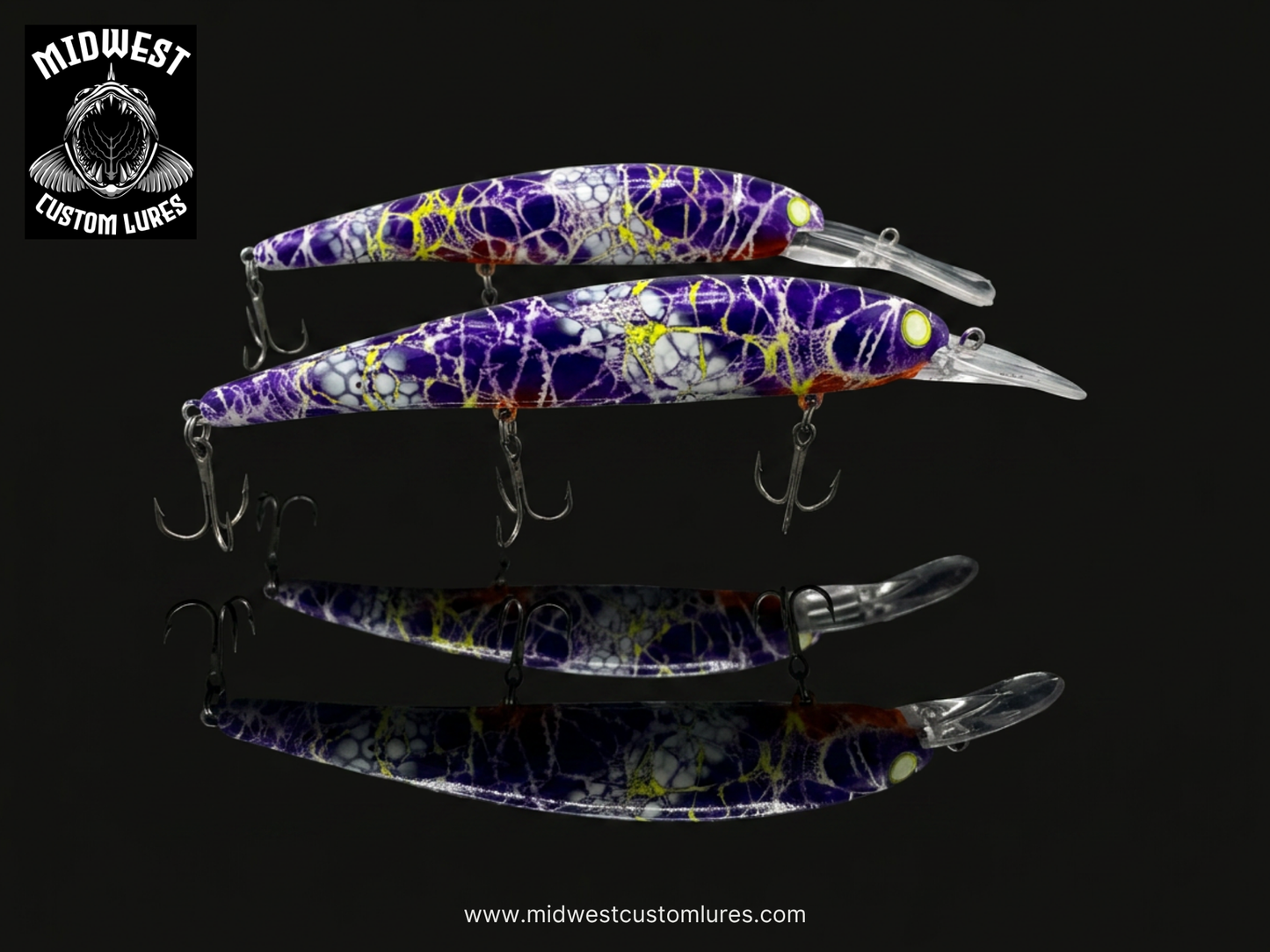 Bandit Style Crankbaits Glow Series, Shallow and Deep Diving